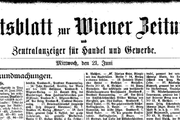 Amtsblatt zur Wiener Zeitung - Copyright: Screenshot