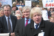 Boris Johnson, M.P. for Henley with Liberal Democrat M.P. John Hemming at a demonstration against hospital closures - Copyright: johnhemming on Flickr