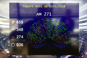 Ergebnis der EU-Parlamentsabstimmung - Copyright: 