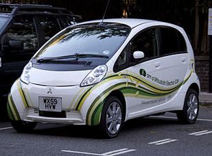 Mitsubishi electric car - Copyright: Tony Hisgett